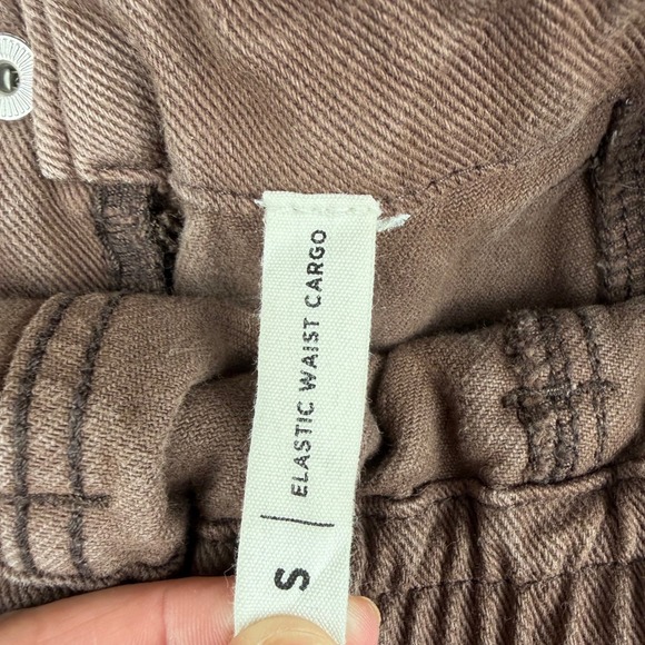 Pacsun Brownie Utility Cargo Pants Brown Elastic Waist High Rise Women's Size S - Picture 9 of 15
